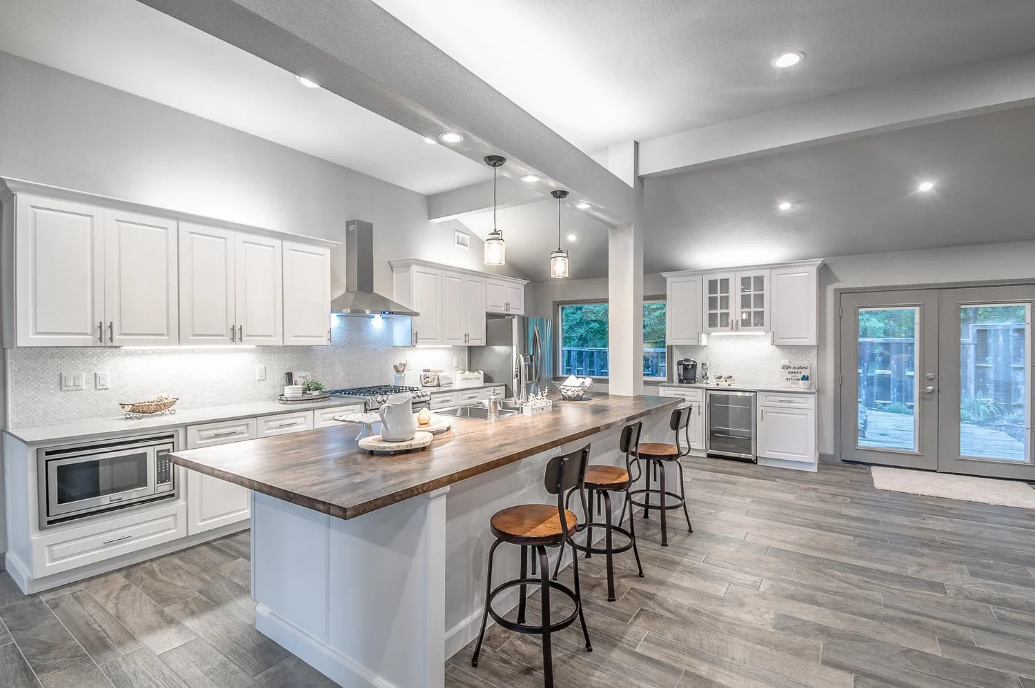 A completed Kimber Homes kitchen renovation