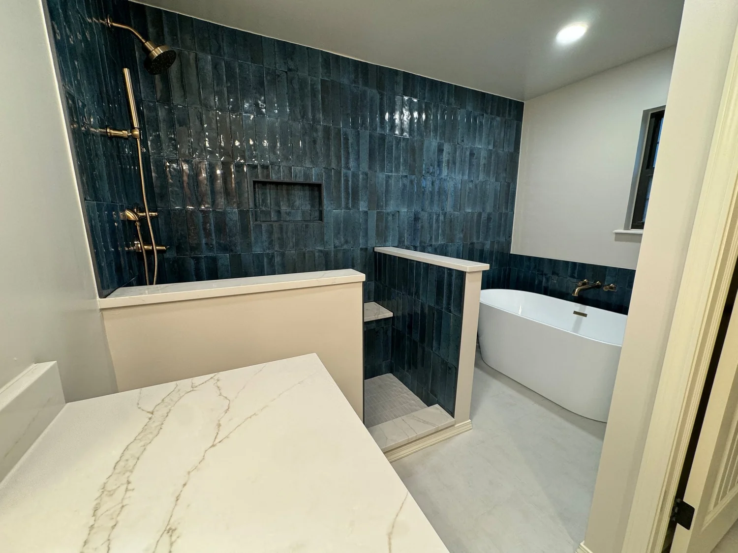 A completed Kimber Homes bathroom renovation